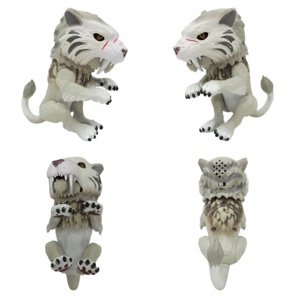 WowWee Fingerling Untamed Raptor Fury Velociraptor Silvertooth Sabre Tooth Tiger - Picture 7 of 12